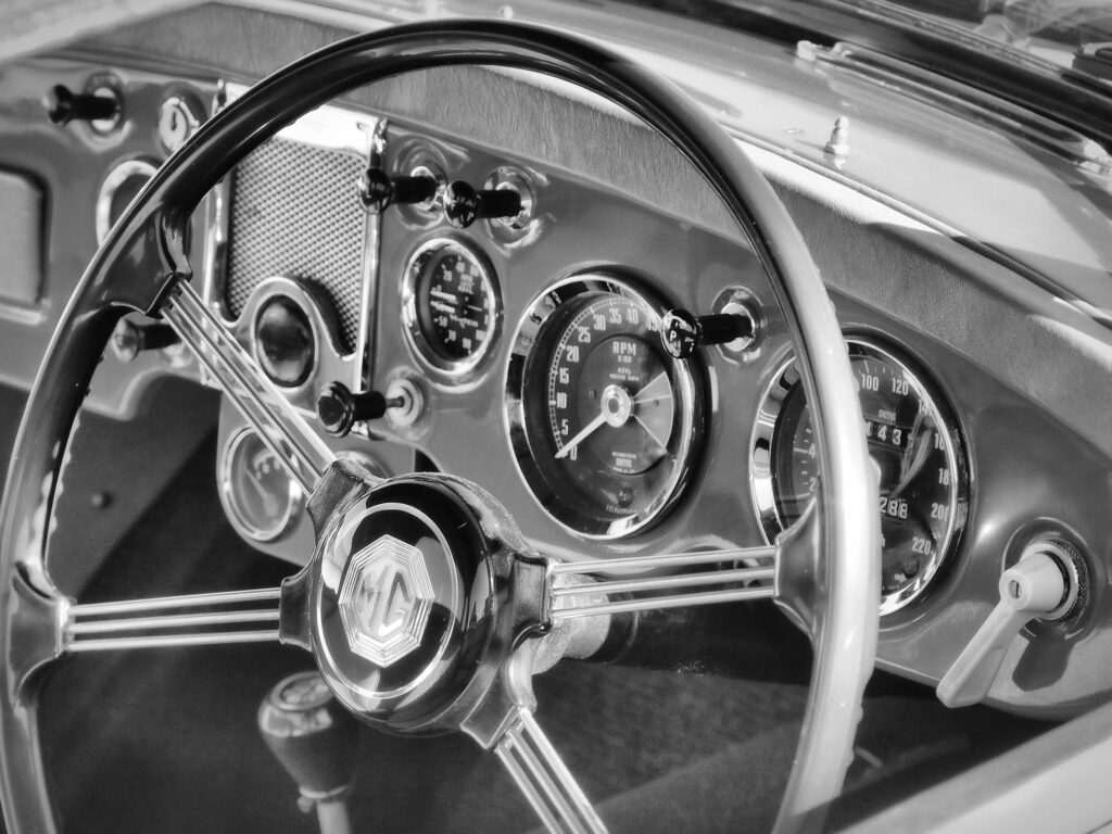 mg vintage car